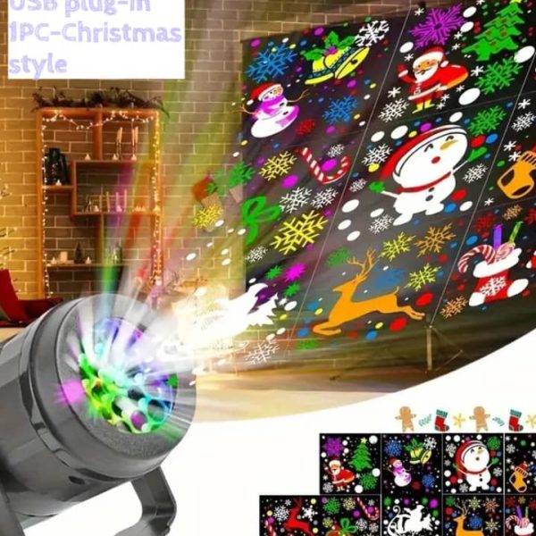 USB-Power-Changing LED Projector Lamp