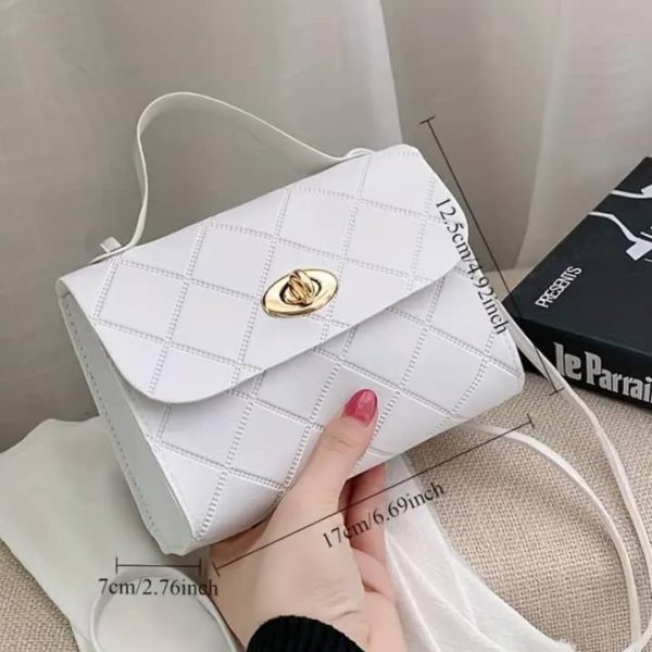 Shoulder Bag with Golden-Tone