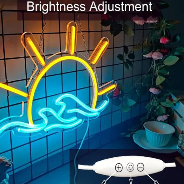 LED Sunrise Neon Light for Wall Decoration